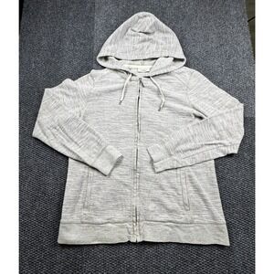 L.L. Bean Hoodie Heathered Gray Women's M Full Zip Sweatshirt Outdoors Hiking